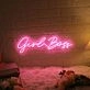 'Girl boss' neon sign
