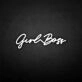 'Girl boss' neon sign