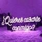 Romantic Quieres Casarte Conmigo? Will You Marry Me Neon Sign