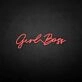 'Girl boss' neon sign