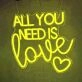 Romantic All You Need is Love Neon Sign
