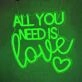 Romantic All You Need is Love Neon Sign