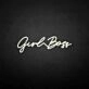 'Girl boss' neon sign