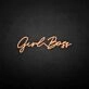 'Girl boss' neon sign