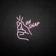'Oh snap' neon sign