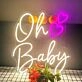 Oh Baby Heart Neon Sign