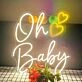 Oh Baby Heart Neon Sign