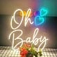 Oh Baby Heart Neon Sign