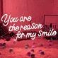 You Are the Reason I Smile Wedding Neon Sign