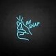 'Oh snap' neon sign