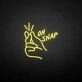 'Oh snap' neon sign