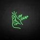 'Oh snap' neon sign
