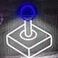 Retro Arcade Joystick Game Neon Sign