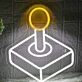 Retro Arcade Joystick Game Neon Sign