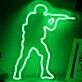 CSGO Military Man Game Neon Sign