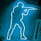 CSGO Military Man Game Neon Sign
