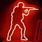 CSGO Military Man Game Neon Sign
