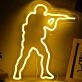 CSGO Military Man Game Neon Sign