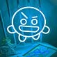 Crazy Round Monster Game Neon Sign