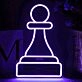 Pawn Chess Piece LED Light