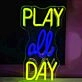 Play All Day Game Neon Sign