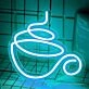 Steaming Hot Coffee Cup Neon Sign