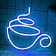 Steaming Hot Coffee Cup Neon Sign