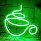 Steaming Hot Coffee Cup Neon Sign