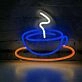 Aromatic Coffee Cup Neon Sign