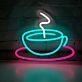 Aromatic Coffee Cup Neon Sign