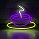 Aromatic Coffee Cup Neon Sign