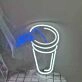 Handheld Coffee Cup Neon Sign