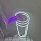 Handheld Coffee Cup Neon Sign