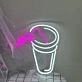 Handheld Coffee Cup Neon Sign