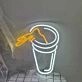 Handheld Coffee Cup Neon Sign