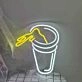 Handheld Coffee Cup Neon Sign
