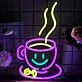 Cute Coffee Cup Neon Sign