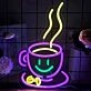Cute Coffee Cup Neon Sign