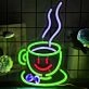 Cute Coffee Cup Neon Sign