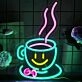 Cute Coffee Cup Neon Sign