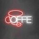 Customize Abstract Coffee Cup Neon Sign