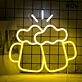 Cheers with Beer Glasses Bar Neon Sign