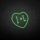 I+I' neon sign