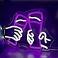 Large Beer Mug Toasting Bar Neon Sign