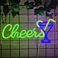 Cheers Cocktail LED Bar Neon Sign