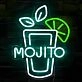 Tasty Bright Lemon Mojito Neon Sign