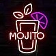 Tasty Bright Lemon Mojito Neon Sign