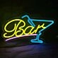 Customize Cocktail Glass Neon Sign