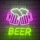 Customize Beer Toasting Celebration Neon Sign