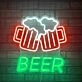 Customize Beer Toasting Celebration Neon Sign